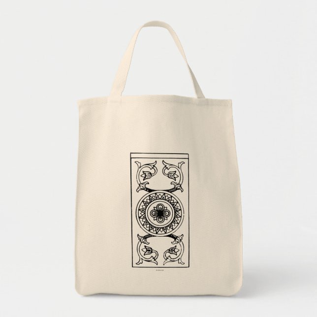 Bolsa Tote Cartão de Tarot: Ás das moedas de um centavo (Frente)