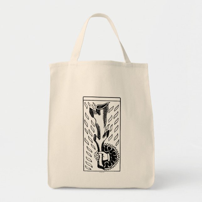Bolsa Tote Cartão de Tarot: Ás de Ros (Frente)
