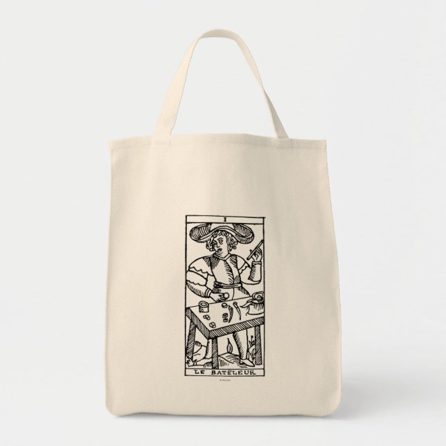 Bolsa Tote Cartão de Tarot: O Juggler (Frente)