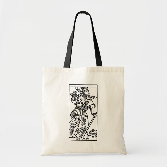 Bolsa Tote Cartão de Tarot: O tolo (Frente)