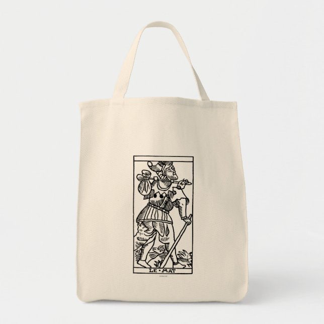 Bolsa Tote Cartão de Tarot: O tolo (Frente)