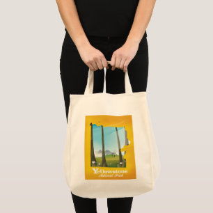 Bolsa Tote Cartaz das férias do parque nacional de