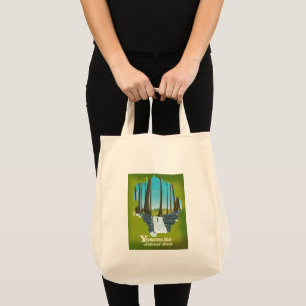 Bolsa Tote Cartaz das férias do parque nacional de Yosemite