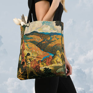 Bolsa Tote Cartaz de Viagem Antigo, No Velho Kentucky, NC Wye