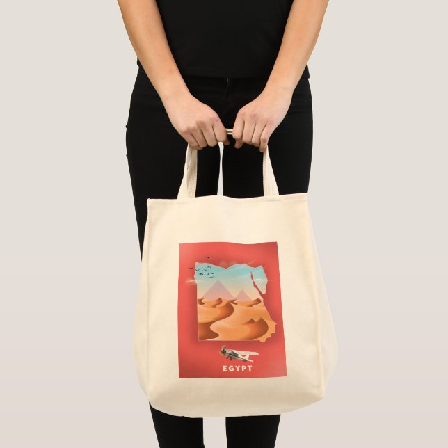 Bolsa Tote Cartaz de viagem do Egito (Frente (produto))