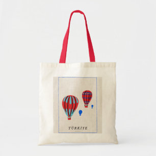 Bolsa Tote Cartaz Minimalista da Capadócia - Lembrança da Tür