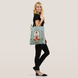 Bolsa Tote Cartaz Respirar Equilíbrio Ser Mindfulness