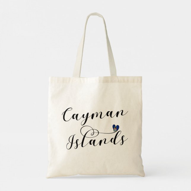 Bolsa Tote Cartaz Sinalizador das Ilhas Cayman, Ilhas Cayman (Verso)