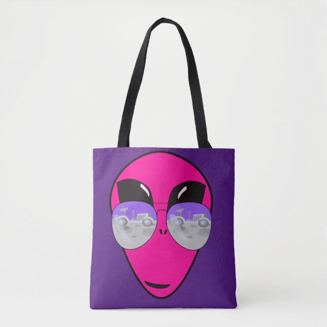 Bolsa Tote Cartografia de Diversão de Cabeça de Alienígena Ep (Frente)