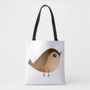 Bolsa Tote Cartografia de Pássaro Sparrow