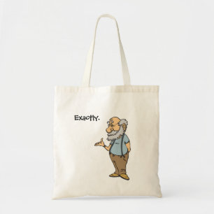 Bolsa Tote Cartografia do Homem Velho Inteligente, Sabedoria 