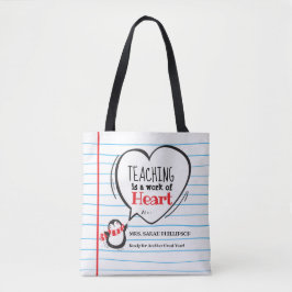 Bolsa Tote Cartola Personalizada de Apreciação de Professores
