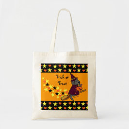 Bolsa Tote Cartoon 1 do Halloween Black Labrador