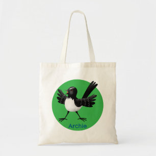 Bolsa Tote Cartoon australiano Willie Wagtail personalizado