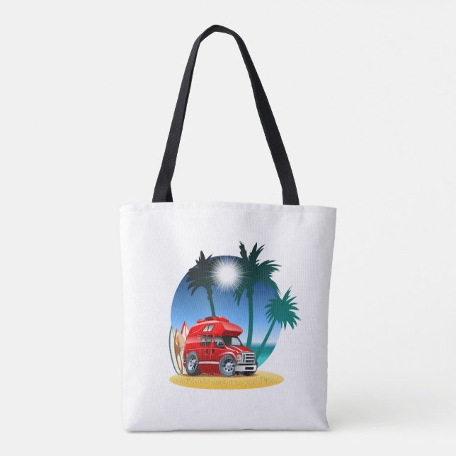 Bolsa Tote Cartoon Camper (Verso)