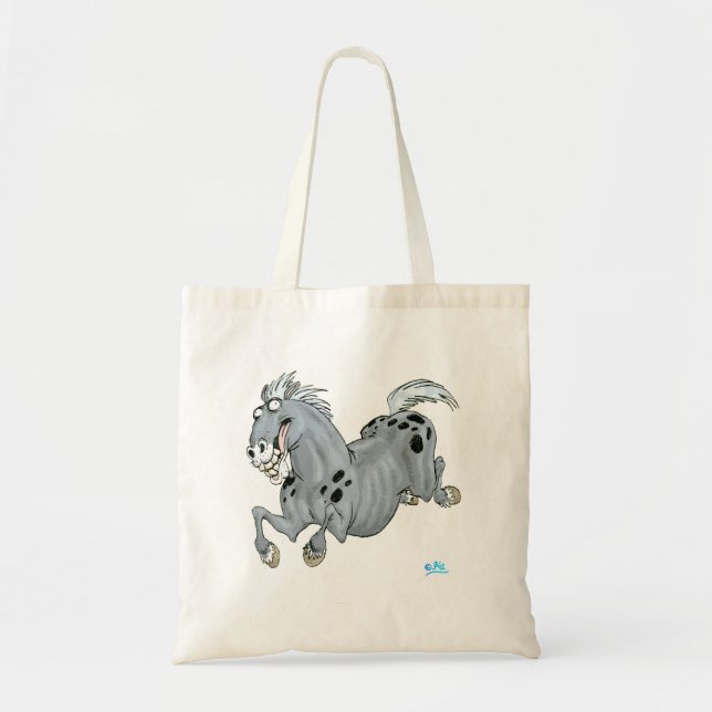 Bolsa Tote Cartoon Cavalo Louco (Frente)