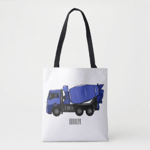 Bolsa Tote Cartoon de caminhão de transporte misto em betão