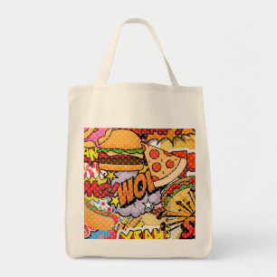 Bolsa Tote Cartoon de comida