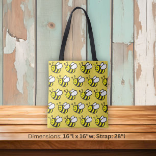 Bolsa Tote Cartoon de Honeybee