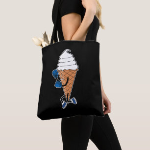 Bolsa Tote Cartoon de Sorvete de Esporte Encantado Encantado