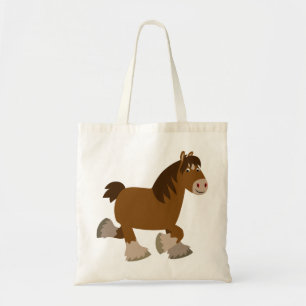 Bolsa Tote Cartoon de Trote Cortante Cortante Caco de Cavalo