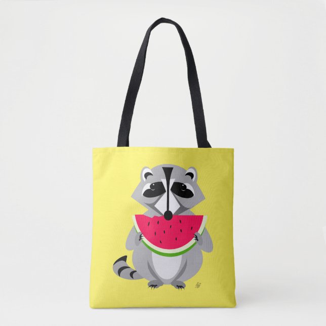 Bolsa Tote Cartoon de Watermelon Comida (Frente)