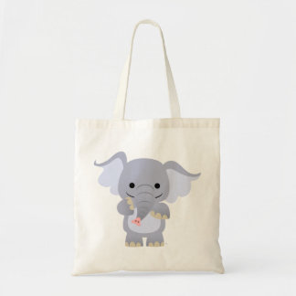 Bolsa Tote Cartoon Elefant Bag Feliz