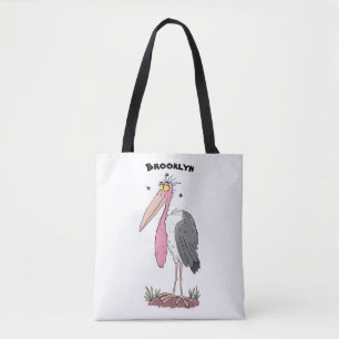 Bolsa Tote Cartoon engraçado marabou