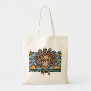Bolsa Tote Cartoon Fall Turkey