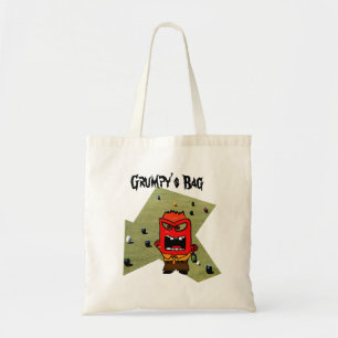 Bolsa Tote Cartoon Grumpy Lawn Bowler,