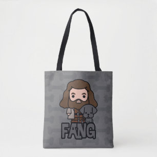 Bolsa Tote Cartoon Hagrid e Fang Character Art