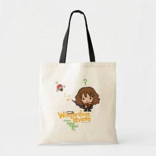 Bolsa Tote Cartoon Hermione e Ron Wingardium Leviosa Spell