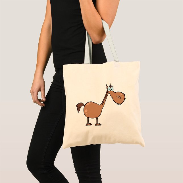Bolsa Tote Cartoon Horse Tote Bag (Criador carregado)