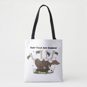 Bolsa Tote Cartoon humorístico para abutres engraçados
