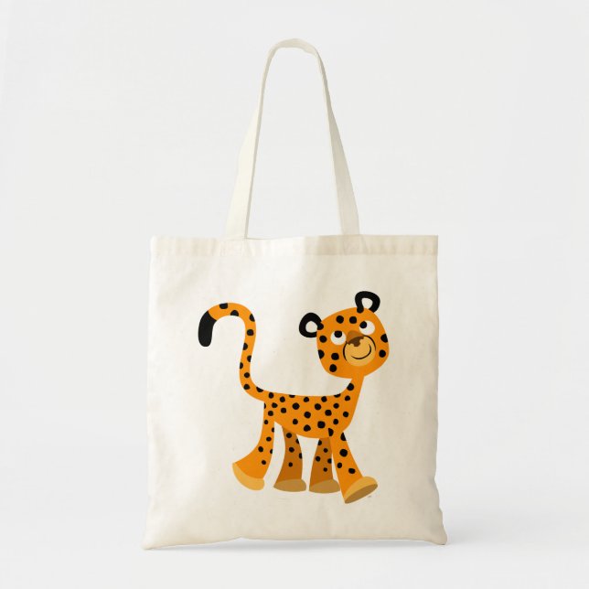 Bolsa Tote Cartoon Insouciente Bonito Cheetah Bag (Frente)