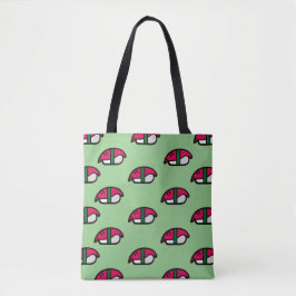 Bolsa Tote Cartoon Kawaii Sushi, Arroz de Peixe e Saco de Tot