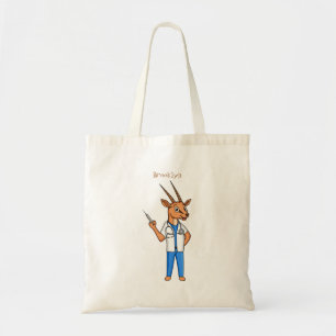 Bolsa Tote Cartoon médico de antílope Gemsbok