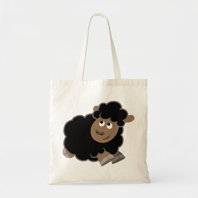 Bolsa Tote Cartoon Misquievo Bonito Cartoon Sheep Bag (Frente)