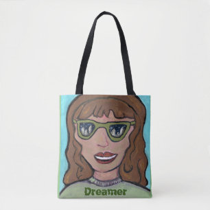 Bolsa Tote Cartoon Personalidade de Menina de Pré-Papoilas