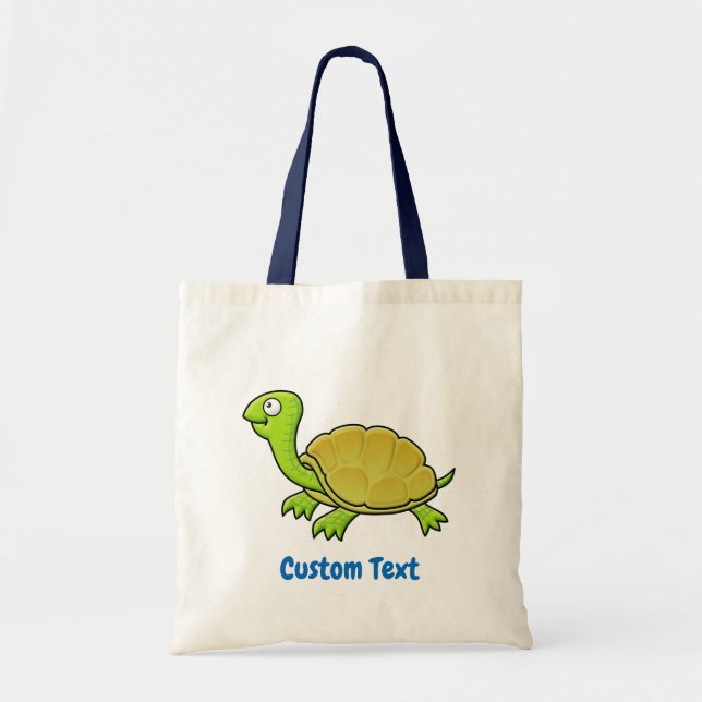 Bolsa Tote Cartoon Turtle Tote Bag (Frente)
