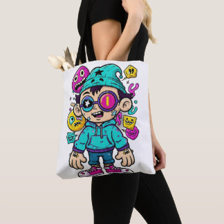 Bolsa Tote Cartoon Urbano Chaos
