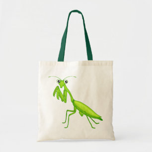 Bolsa Tote Cartoon Verde Rezando Mantis Canvas Tocha