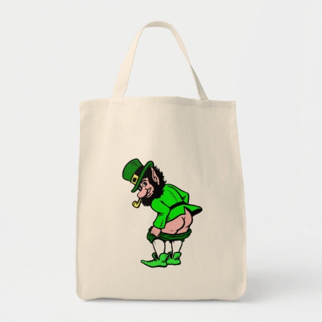 Bolsa Tote Cartum Engraçado Leprechaun Bag (Frente)