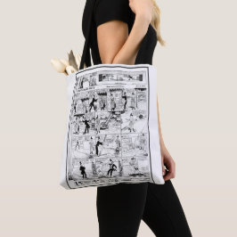 Bolsa Tote Cartum Histórico Antigo Hairbreadth Harry 1918