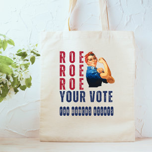 Bolsa Tote Cartum político feminista retrô engraçado pró-esco