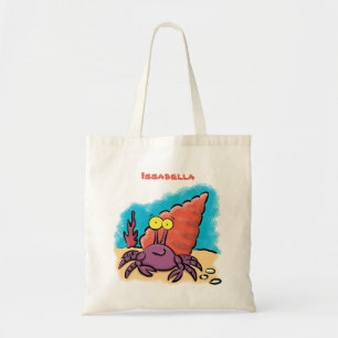 Bolsa Tote Cartum roxo engraçado e engraçado