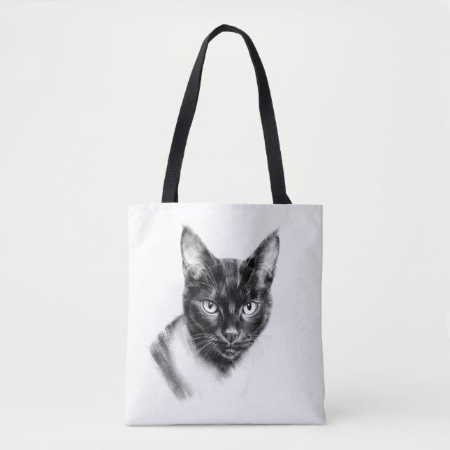 Bolsa Tote Carvão de Gato (Frente)