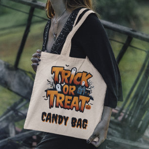 Bolsa Tote Casa assombrada com design de fantasmas assustador