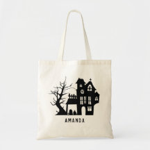 Casa assombrada de preto. Crianças de Halloween tr