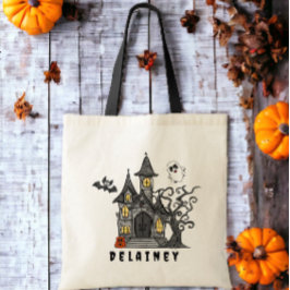 Bolsa Tote Casa Assombrada do Trick Treat do Halloween